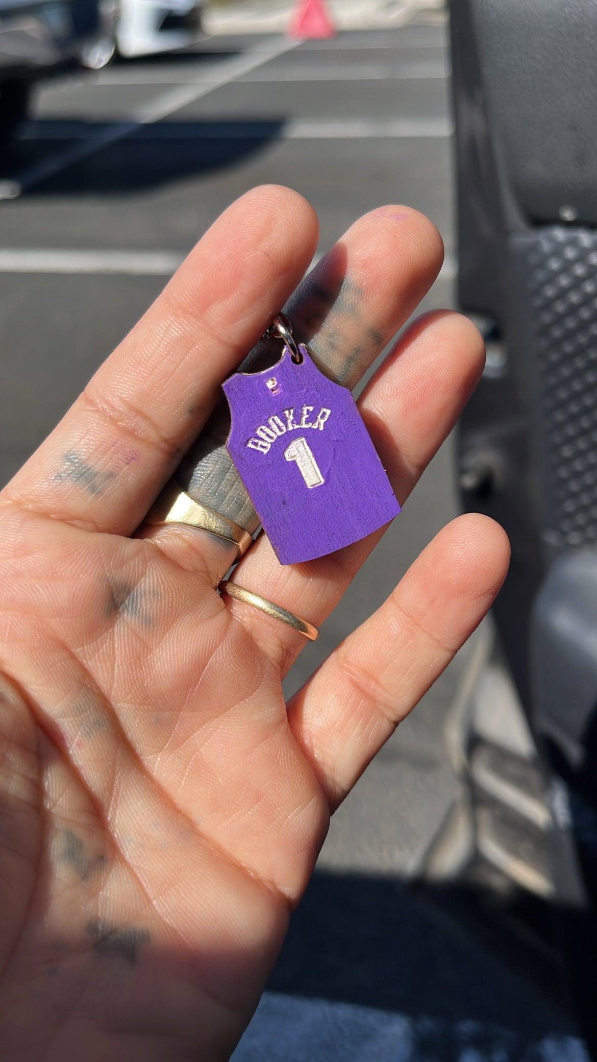 Mini jersey keychain