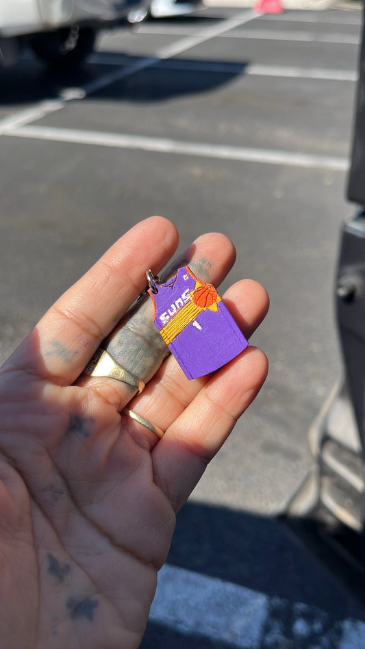 Mini jersey keychain